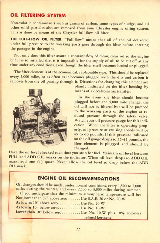 1946 Chrysler Owners Manual Page 36
